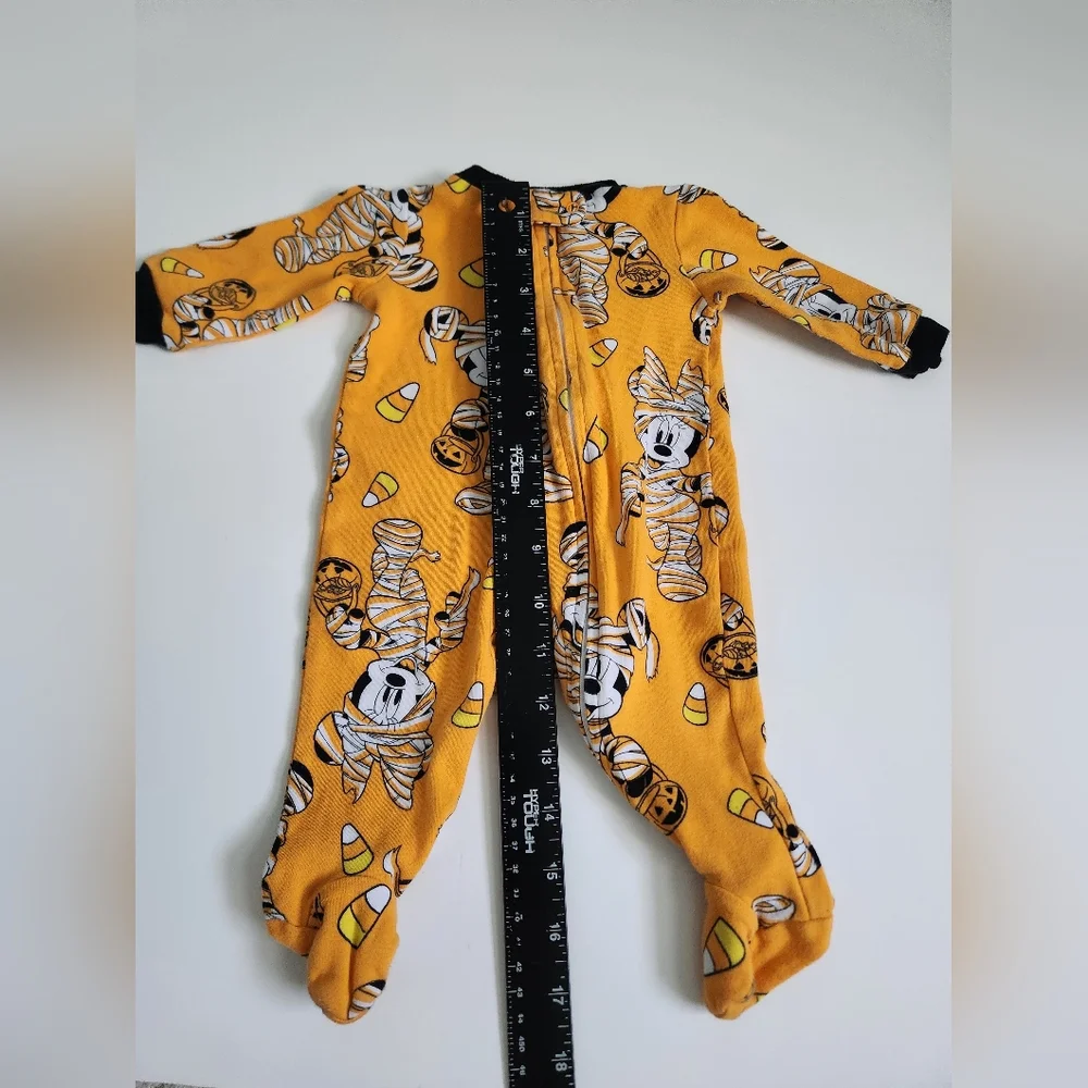 Disney Mickey/Minnie Mouse Halloween Baby‎ Sleeper 100% Cotton Size 0-3 Months